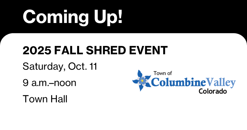 Fall shred event ad