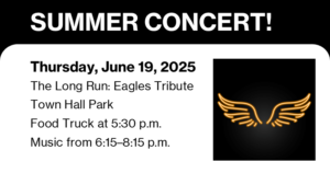 Eagles cover band on June 19 at 6:15 p.m. Town Hall