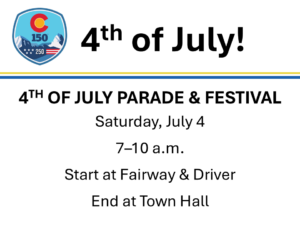 July 4 parade and festival reminder